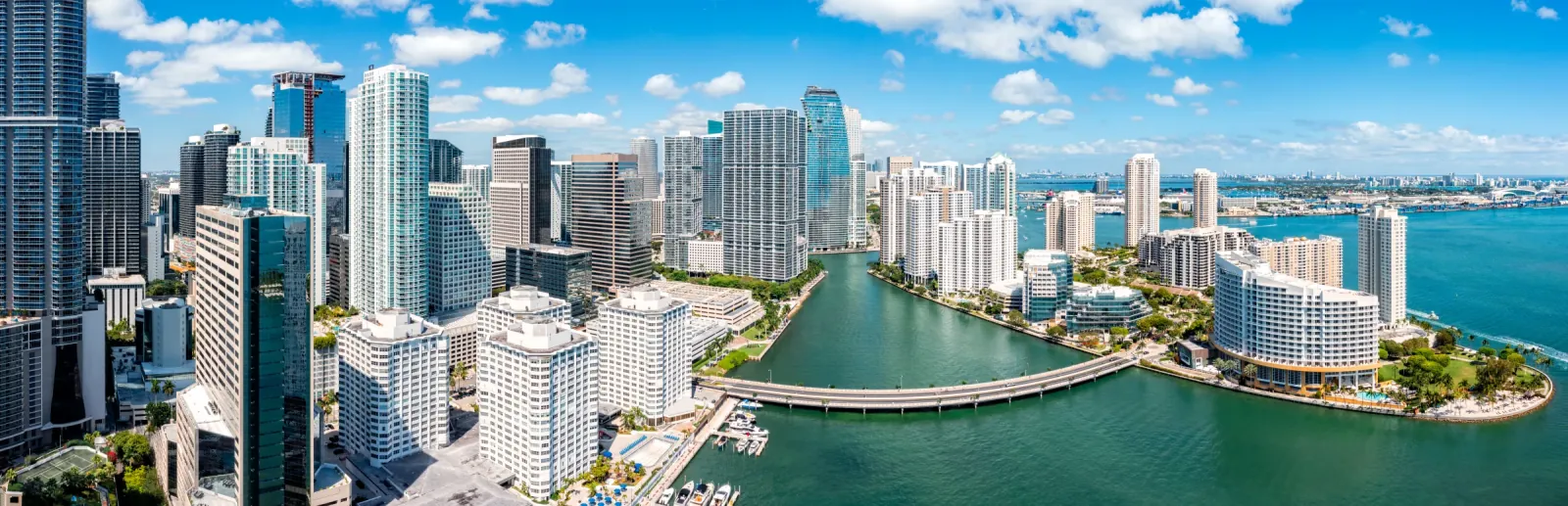 Miami skyline and waterfront